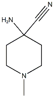 4-AMINO-1-METHYLPIPERIDINE-4-CARBONITRILE Structure