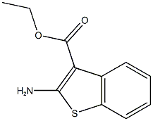ethyl 2-amino-1-benzothiophene-3-carboxylate 구조식 이미지