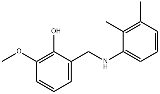 2-{[(2,3-dimethylphenyl)amino]methyl}-6-methoxyphenol 구조식 이미지