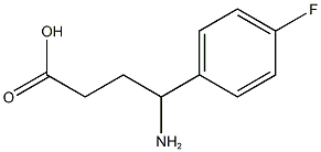 4-amino-4-(4-fluorophenyl)butanoic acid 구조식 이미지