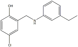 4-chloro-2-{[(3-ethylphenyl)amino]methyl}phenol 구조식 이미지
