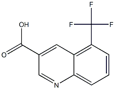 5-(trifluoromethyl)quinoline-3-carboxylic acid Structure