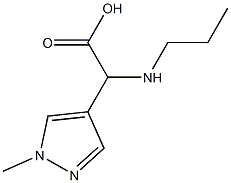 (1-methyl-1H-pyrazol-4-yl)(propylamino)acetic acid Structure