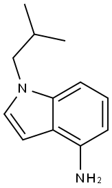 1-(2-methylpropyl)-1H-indol-4-amine 구조식 이미지