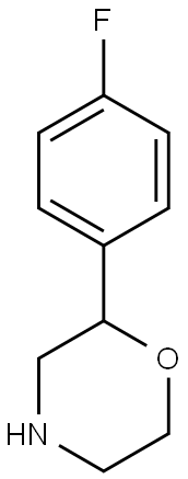 2-(4-FLUOROPHENYL)MORPHOLINE 구조식 이미지