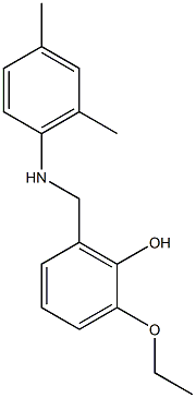 2-{[(2,4-dimethylphenyl)amino]methyl}-6-ethoxyphenol 구조식 이미지