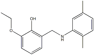 2-{[(2,5-dimethylphenyl)amino]methyl}-6-ethoxyphenol Structure