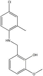 2-{[(4-chloro-2-methylphenyl)amino]methyl}-6-methoxyphenol Structure