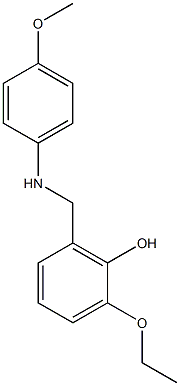 2-ethoxy-6-{[(4-methoxyphenyl)amino]methyl}phenol Structure