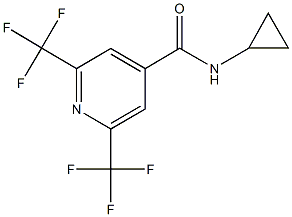 N-cyclopropyl-2,6-bis(trifluoromethyl)isonicotinamide 구조식 이미지