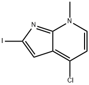 4‐chloro‐2‐iodo‐7‐methyl‐7h‐pyrrolo[2,3‐b]pyridine Structure