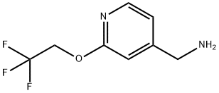 [2-(2,2,2-trifluoroethoxy)pyridin-4-yl]methanamine 구조식 이미지