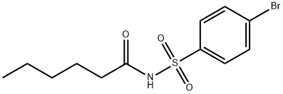 N-((4-Bromophenyl)sulfonyl)hexanamide Structure