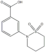 3-(1,1-DIOXO-[1,2]THIAZINAN-2-YL)-BENZOIC ACID 구조식 이미지