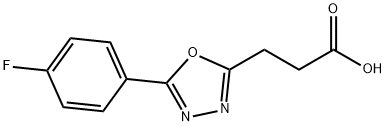 3-(5-(4-fluorophenyl)-1,3,4-oxadiazol-2-yl)propanoic acid Structure
