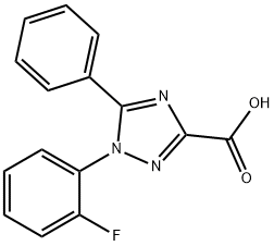 1-(2-fluorophenyl)-5-phenyl-1H-1,2,4-triazole-3-carboxylic acid Structure