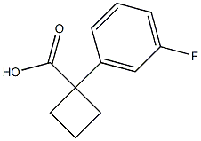 1-(3-fluorophenyl)cyclobutane-1-carboxylic acid Structure