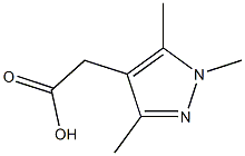 2-(1,3,5-trimethyl-1H-pyrazol-4-yl)acetic acid Structure