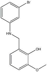 2-{[(3-bromophenyl)amino]methyl}-6-methoxyphenol Structure