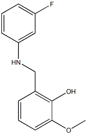 2-{[(3-fluorophenyl)amino]methyl}-6-methoxyphenol 구조식 이미지