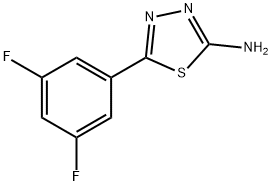 5-(3,5-difluorophenyl)-1,3,4-thiadiazol-2-amine Structure