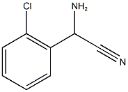 amino(2-chlorophenyl)acetonitrile Structure