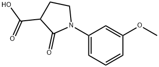 1-(3-methoxyphenyl)-2-oxopyrrolidine-3-carboxylic acid 구조식 이미지