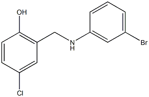 2-{[(3-bromophenyl)amino]methyl}-4-chlorophenol 구조식 이미지