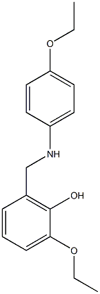 2-ethoxy-6-{[(4-ethoxyphenyl)amino]methyl}phenol 구조식 이미지