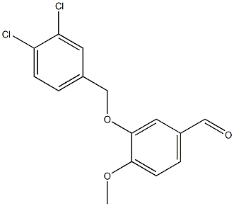 3-[(3,4-dichlorophenyl)methoxy]-4-methoxybenzaldehyde Structure