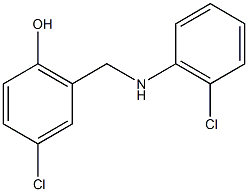 4-chloro-2-{[(2-chlorophenyl)amino]methyl}phenol Structure