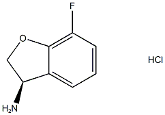 (3r)-7-fluoro-2,3-dihydro-1-benzofuran-3-amine hcl 구조식 이미지