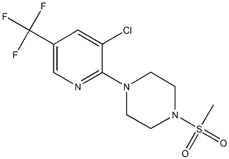 1-[3-chloro-5-(trifluoromethyl)pyridin-2-yl]-4-(methylsulfonyl)piperazine Structure