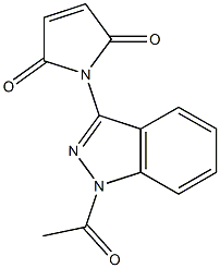 1-(1-acetyl-1H-indazol-3-yl)-2,5-dihydro-1H-pyrrole-2,5-dione Structure