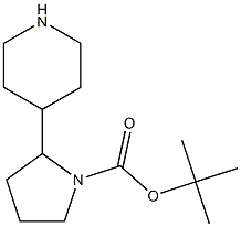 TERT-BUTYL 2-PIPERIDIN-4-YLPYRROLIDINE-1-CARBOXYLATE Structure