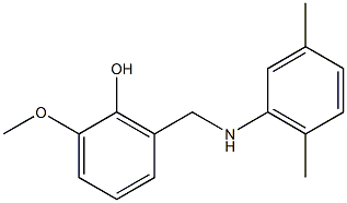 2-{[(2,5-dimethylphenyl)amino]methyl}-6-methoxyphenol 구조식 이미지