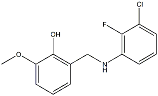 2-{[(3-chloro-2-fluorophenyl)amino]methyl}-6-methoxyphenol 구조식 이미지