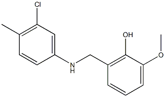 2-{[(3-chloro-4-methylphenyl)amino]methyl}-6-methoxyphenol Structure