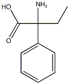 2-amino-2-phenylbutanoic acid 구조식 이미지