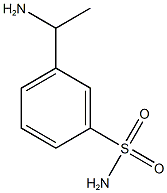 3-(1-aminoethyl)benzene-1-sulfonamide 구조식 이미지