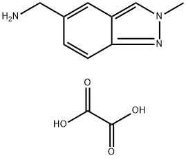 (2-methyl-2H-indazol-5-yl)methanamine hemioxalate Structure