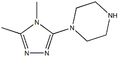 1-(4,5-dimethyl-4H-1,2,4-triazol-3-yl)piperazine 구조식 이미지