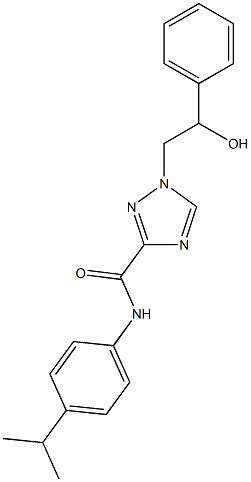 1-(2-hydroxy-2-phenylethyl)-N-(4-isopropylphenyl)-1H-1,2,4-triazole-3-carboxamide Structure