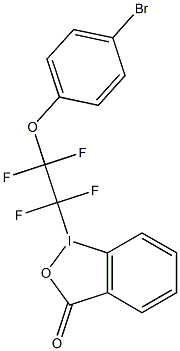 1-(4-bromophenoxy tetrafluoroethy)-1,2-benzidoxodol-3(1H)-one Structure