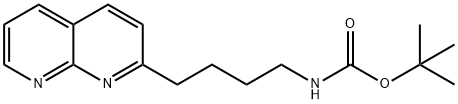 tert-butyl (4-(1,8-naphthyridin-2-yl)butyl)carbamate Structure