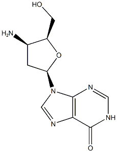 3''-AMINO-2'', 3''-DIDEOYINOSINE 구조식 이미지