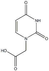 2-(2,4-dioxo-1,2,3,4-tetrahydropyrimidin-1-yl)acetic acid 구조식 이미지