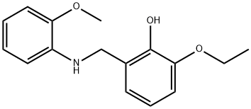 2-ethoxy-6-{[(2-methoxyphenyl)amino]methyl}phenol 구조식 이미지
