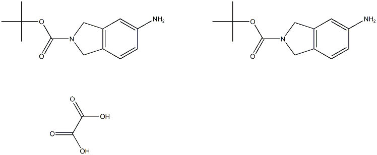 tert-Butyl 5-aminoisoindoline-2-carboxylate oxalate(2:1) Structure