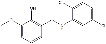 2-{[(2,5-dichlorophenyl)amino]methyl}-6-methoxyphenol 구조식 이미지